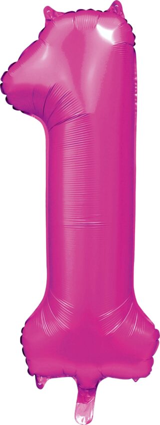Sifferballonger Satin Hot Pink 86 cm  - 2