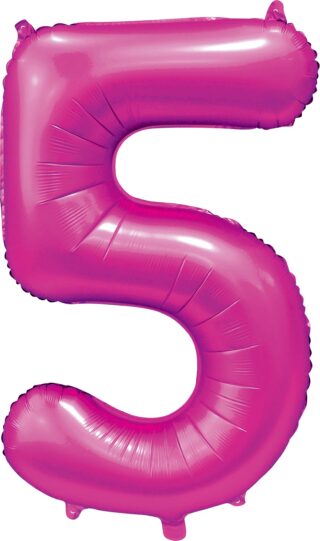 Sifferballonger Satin Hot Pink 86 cm  - 6