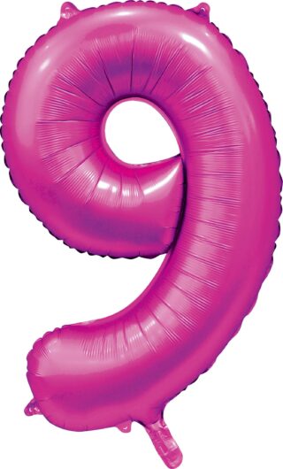 Sifferballonger Satin Hot Pink 86 cm  - 10