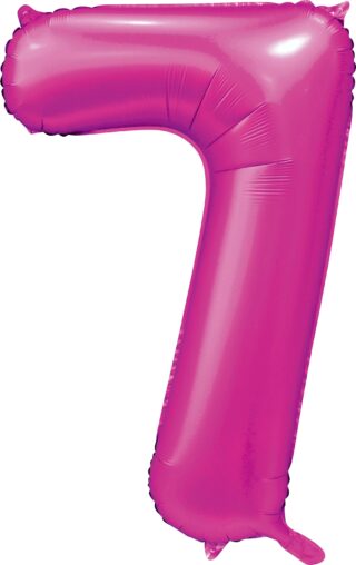 Sifferballonger Satin Hot Pink 86 cm  - 8