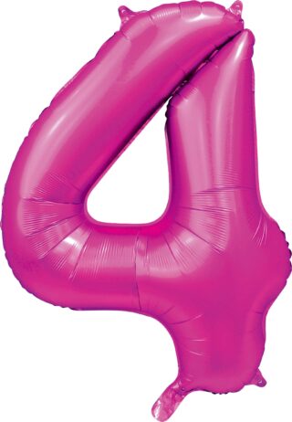 Sifferballonger Satin Hot Pink 86 cm  - 5