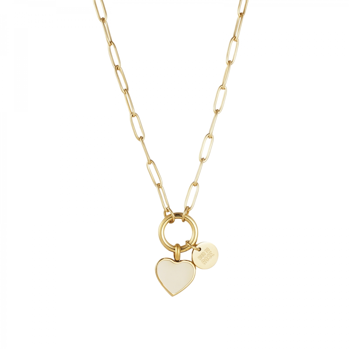Noble Heart Halsband med Ivory emalj