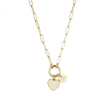 Noble Heart Halsband med Ivory emalj
