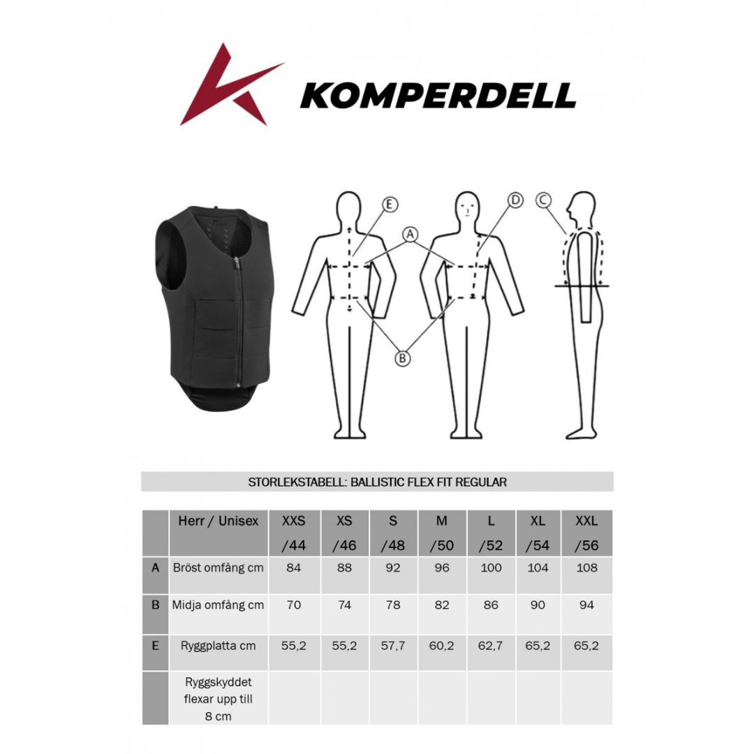 KOMPERDELL BALLISTIC FLEX FIT REGULAR - 6