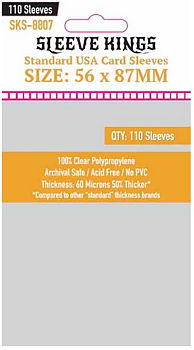 Sleeve Kings Standard USA Card Sleeves (56x87mm) - 110/Pack