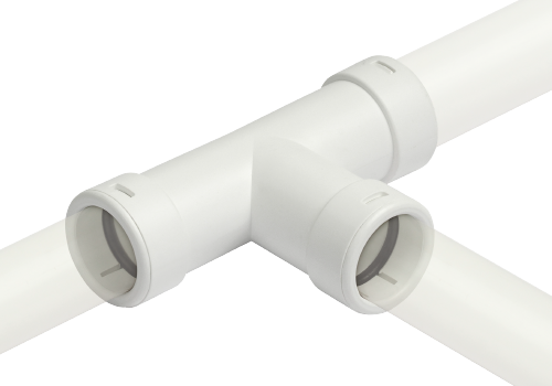 T-rør Plast 32mm