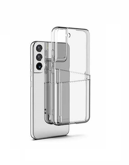 Samsung Galaxy S20 Plus - Transparent Skal Dubbel Kortfack + Heltäckande Härdat Skyddsglas