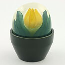 Helja Liukko-Sundstrom (Ikikukka 1991) Yellow Tulip Jar 12 cm