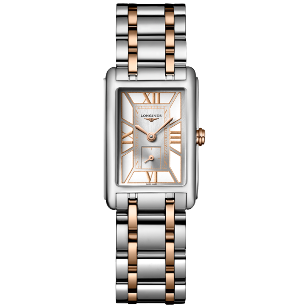 L5.255.5.75.7 Longines DolceVita stål och 18 k rosé guld 20,80 X 32,00