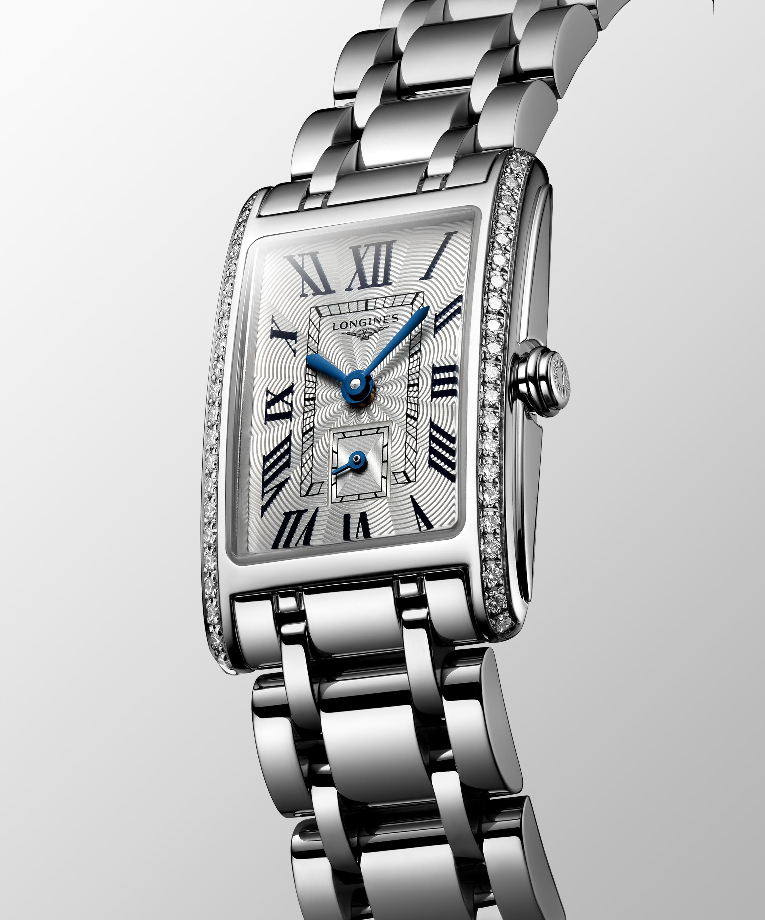L5.255.0.71.6 Longines DolceVita romerska siffror diamant bezel 20,80 X 32,00 