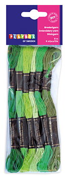Broderigarn Grönt