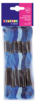 Broderigarn Blå