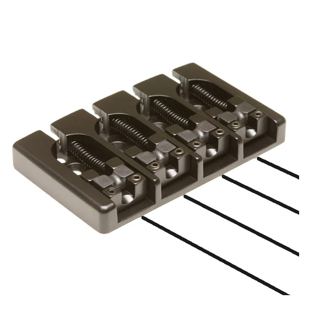 PN-8370-B4 GHOST Hipshot A-Style Bass Bridge (4-string)