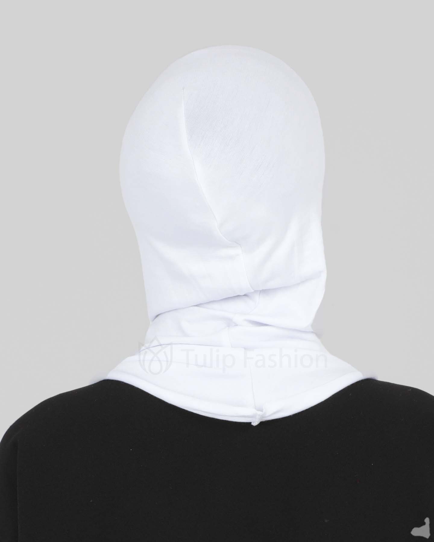 Hijab - Stretch Jersey One Piece - White - 4