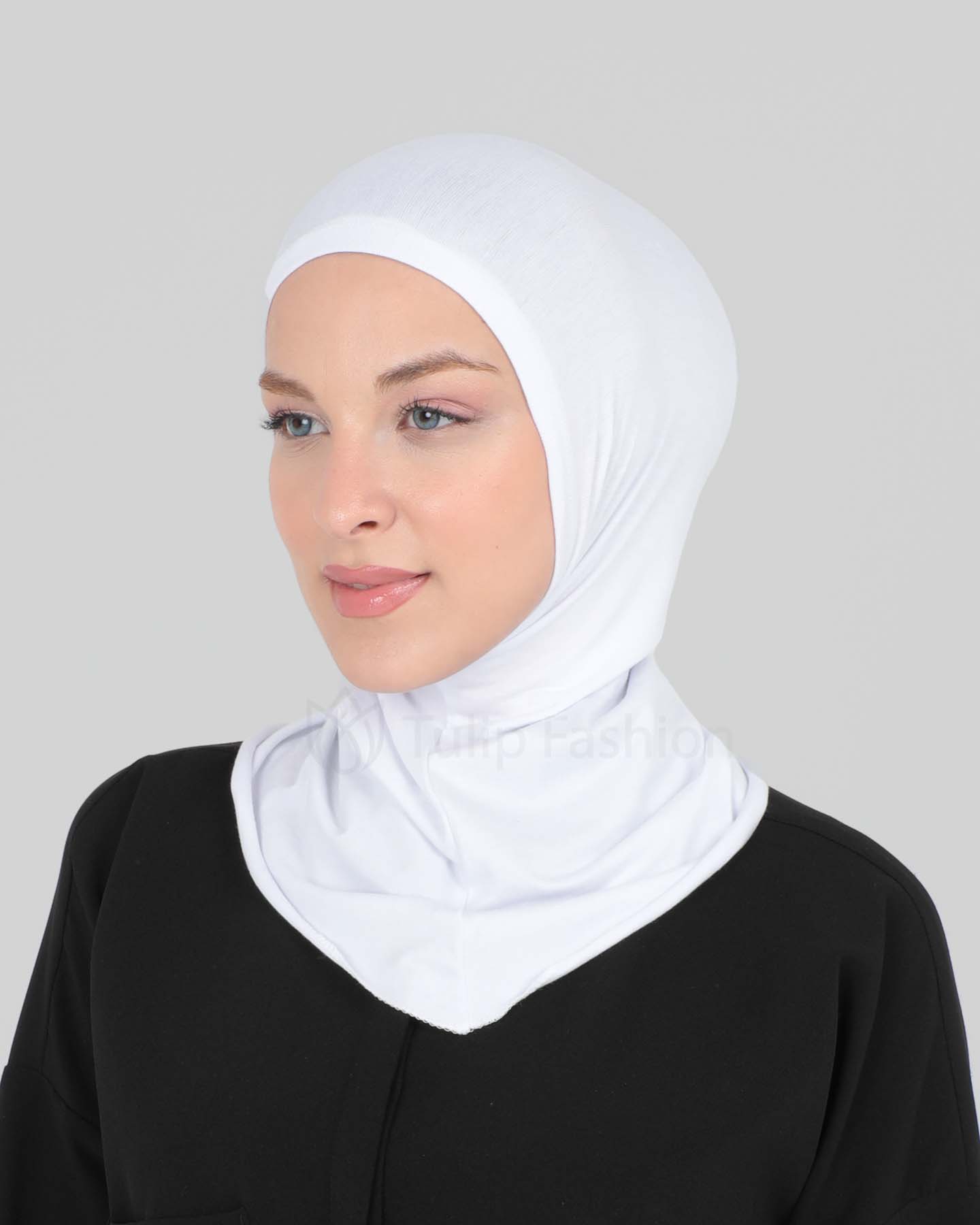 Hijab - Stretch Jersey One Piece - White - 2