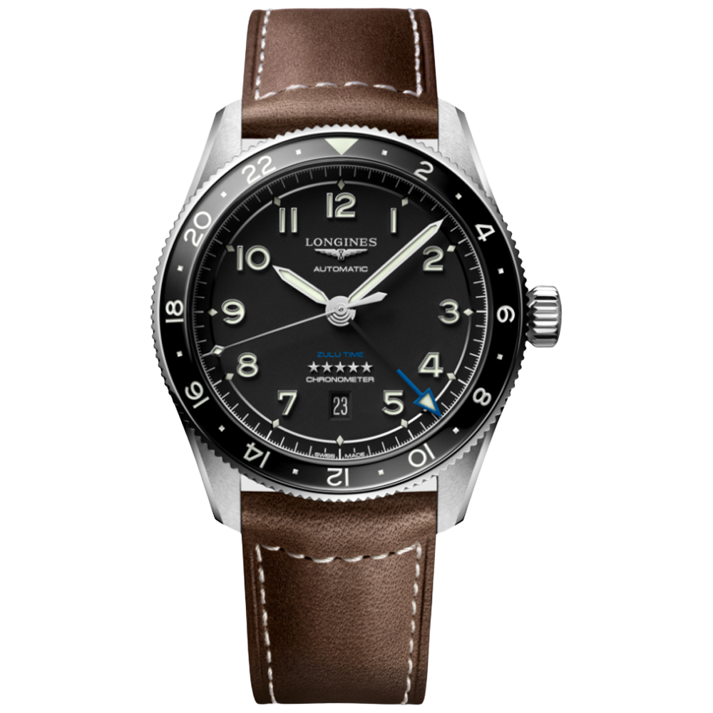 L3.812.4.53.2 Longines Spirit Zulu Time 42 svart