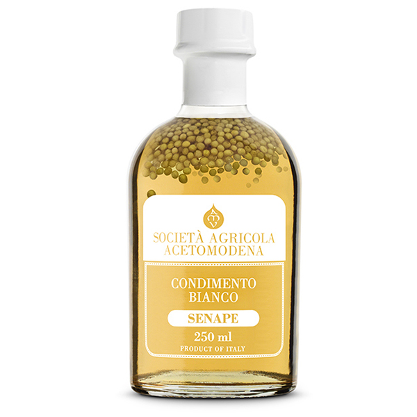 Acetomodena italiensk vit balsamvinäger med Senapsfrön, 250 ml