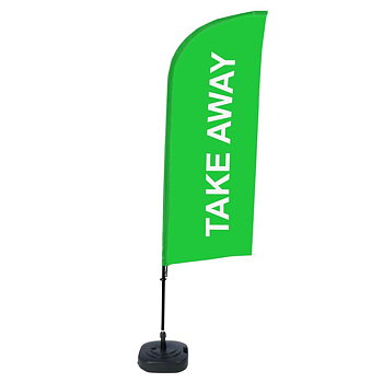 Beach Flag Alu 330 cm komplete set "Take Away"