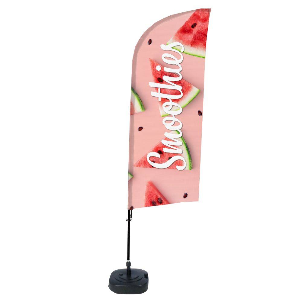 Beach Flag Alu 330 cm Komplett set Watermelon "Smoothies"