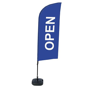 Beach Flagga Alu 330 cm Komplett set "Open"