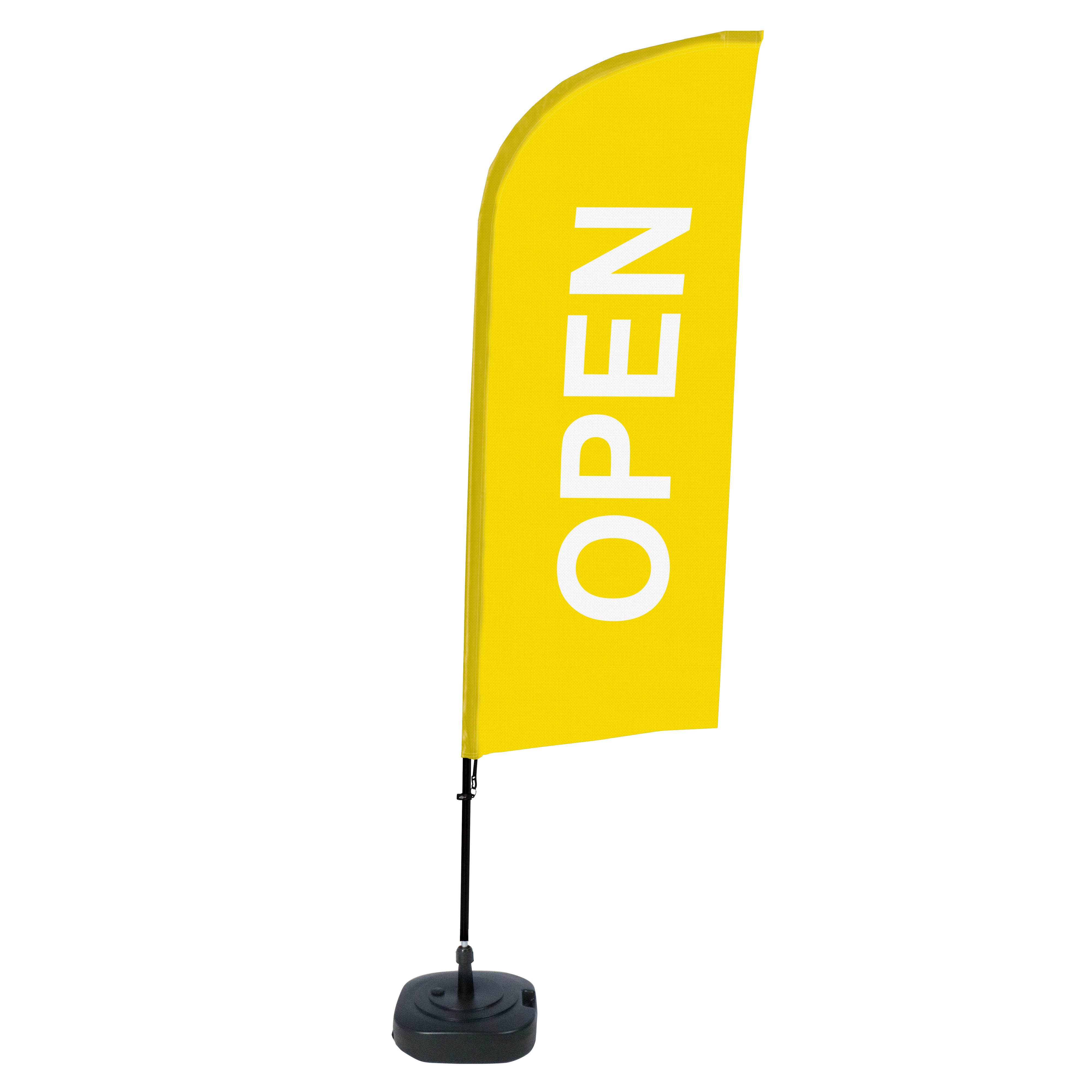 Beach Flagga Alu 330 cm Komplett set "Open" - 5
