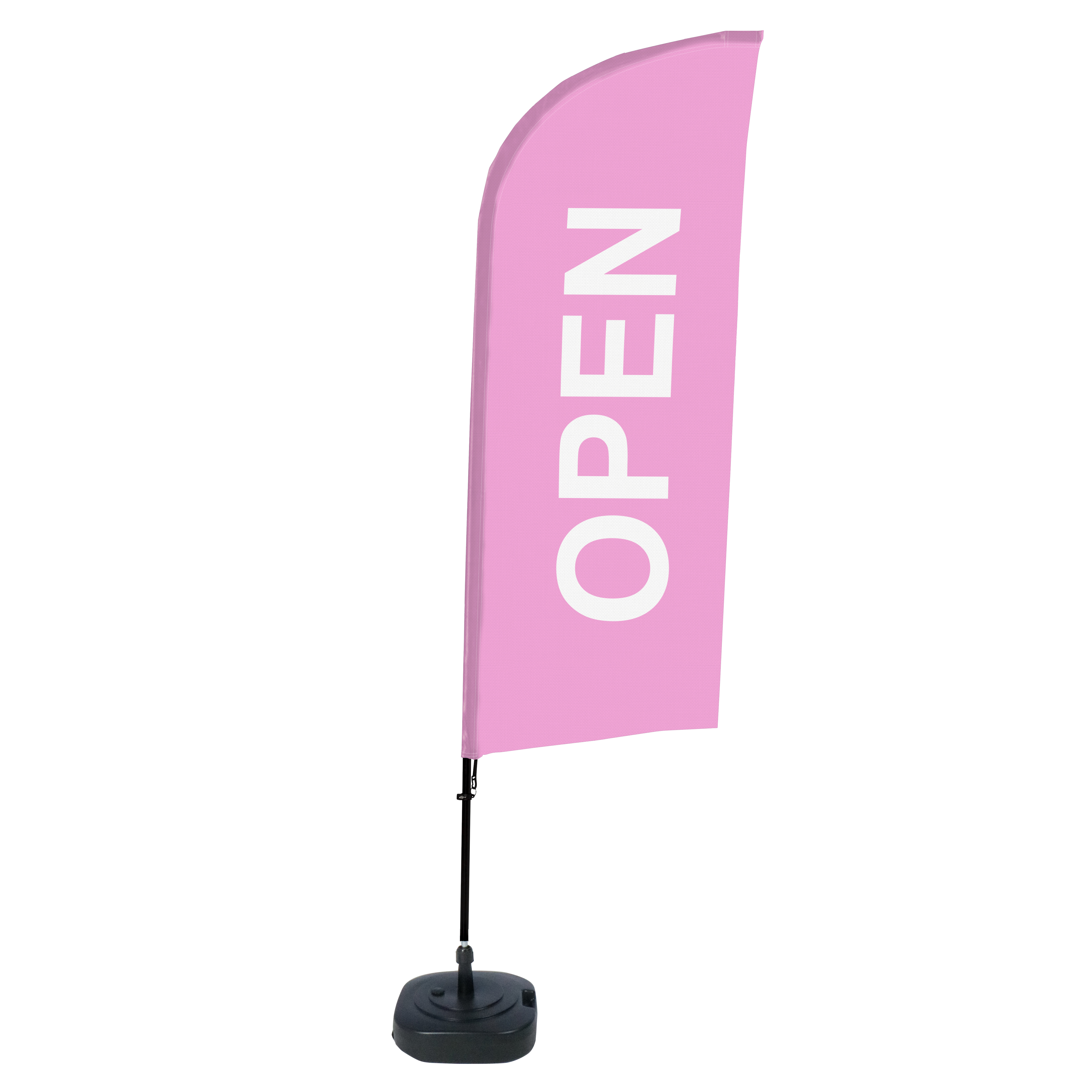 Beach Flagga Alu 330 cm Komplett set "Open" - 3