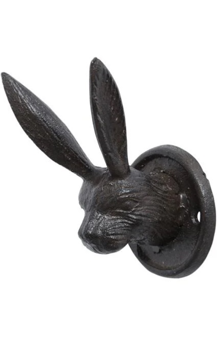 Hook Rabbit Iron Antique Brown - Cast iron - 10x6 cm - 2