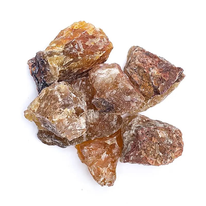 Rough yellow fluorite  ±1000 Gr.