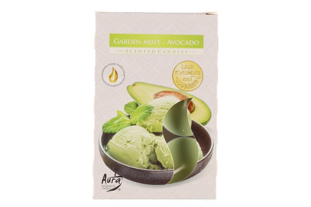 Doftvärmeljus Mint-Avocado   6 -pack