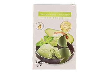 Doftvärmeljus Mint-Avocado   6 -pack