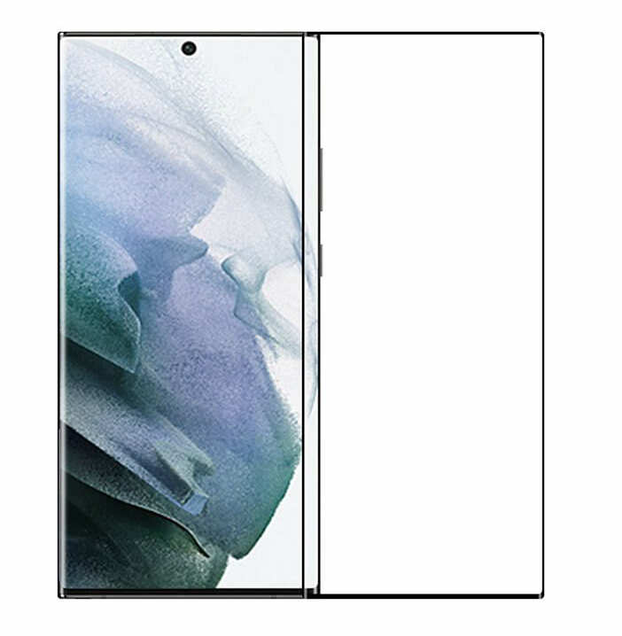 Samsung Galaxy S22 Ultra - Transparent Skal Dubbel Kortfack + Härdat Skyddsglas - 2