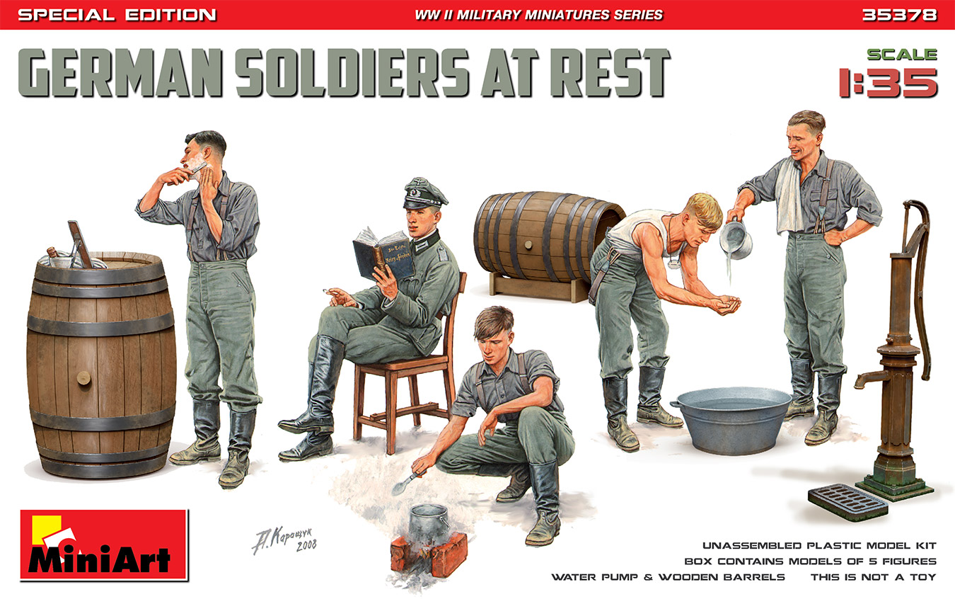 1/35 GERMAN SOLDIERS AT REST. SPECIAL EDITION