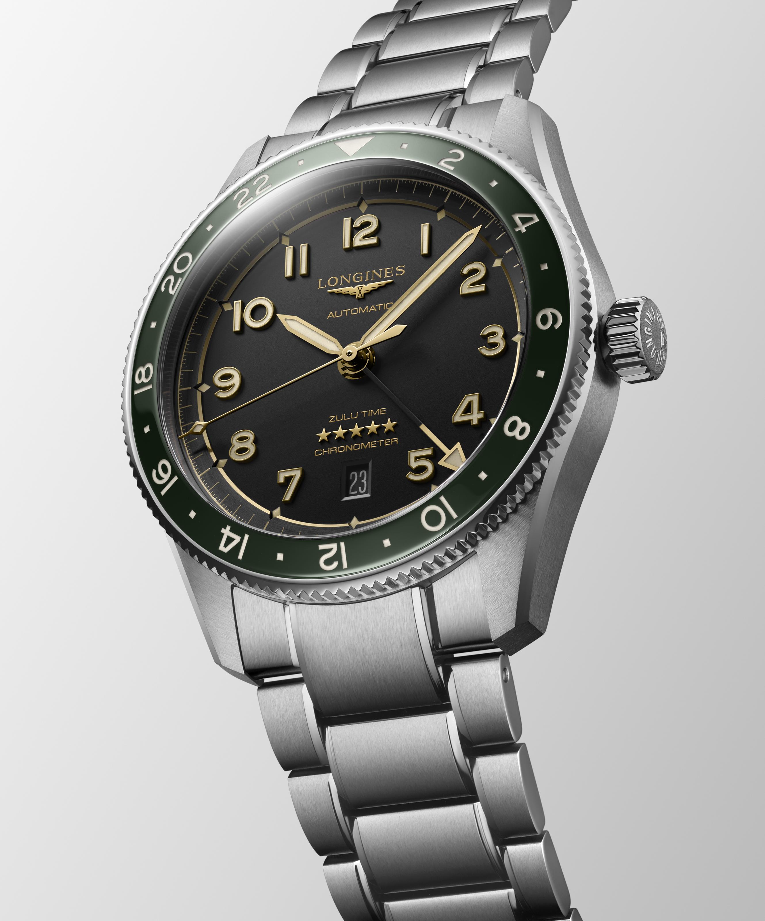 L3.812.4.63.6 Longines Spirit Zulu Time 42 grön