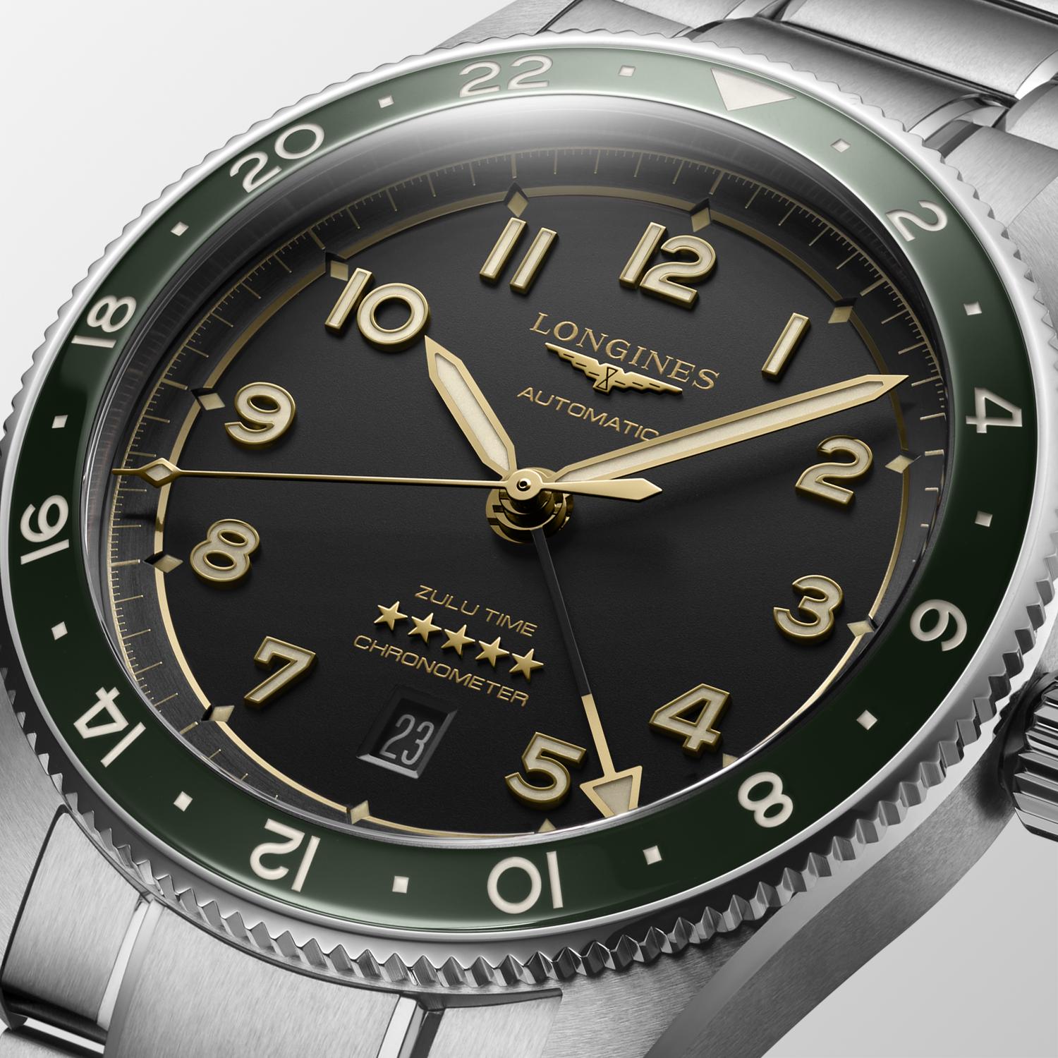 L3.812.4.63.6 Longines Spirit Zulu Time 42 grön