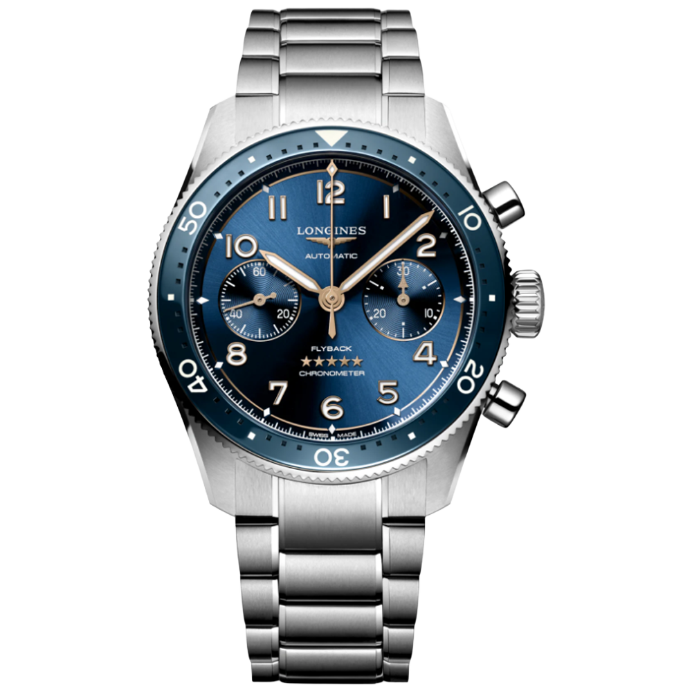 L3.821.4.93.6 Longines Spirit Chronograph Flyback 42 blå
