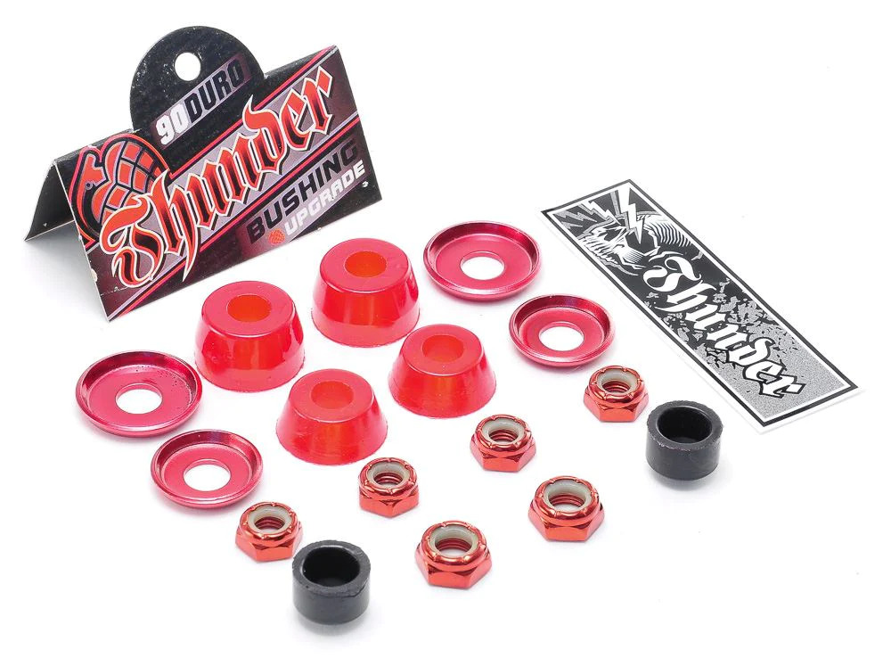 Thunder Bushings Rebuild Kit 90D Soft Red Boardwalk Surf & Street