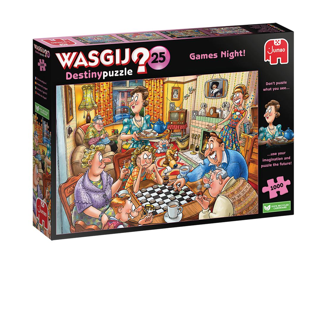 Wasgij Destiny #25 Games Night 1000 Bitar Jumbo - 2