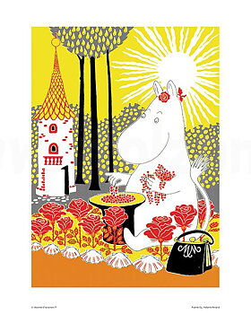 Mumin poster 50x70 cm - Muminmamma plockar bär
