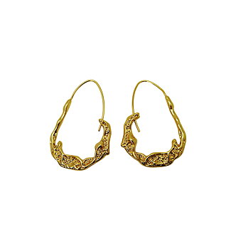 WOS UP  NATURE EARRINGS GOLD