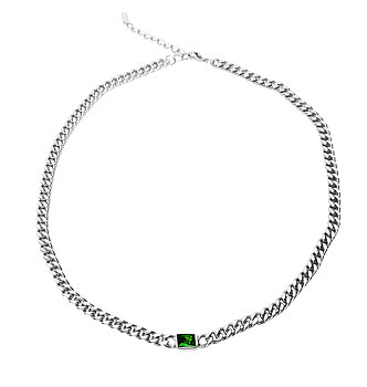 WOS UP  SHINE ON ME HALSBAND SILVER GRÖN