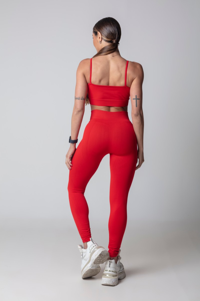HIPKINI Seamless Tights  City Red - 4