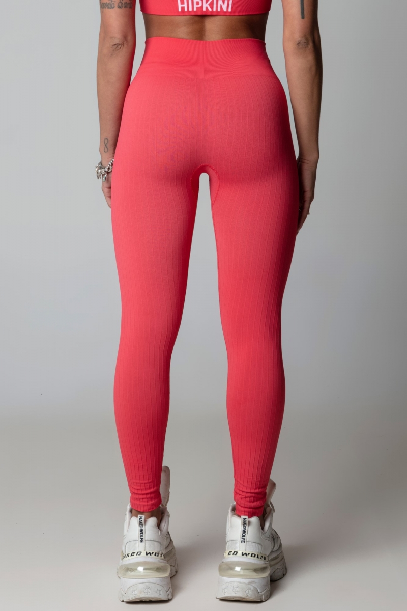 HIPKINI Seamless Tights Ribbed Soft Apricot