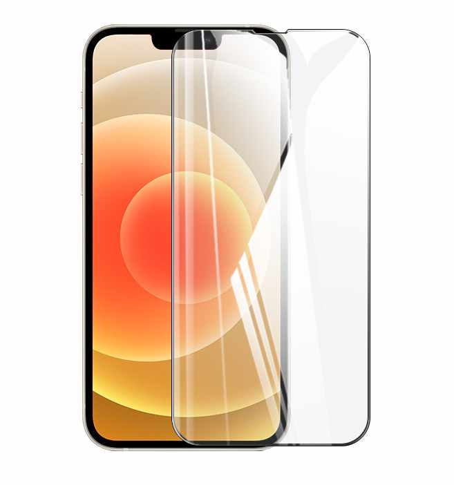 iPhone 13 - Transparent Case Double Card Compartment + Full Coverage Tempered Protective Glass - 2