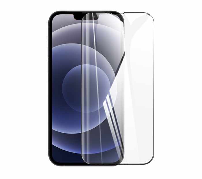 iPhone 13 Pro Max - Transparent Case Double Card Compartment + Full Coverage Tempered Protective Glass - 2