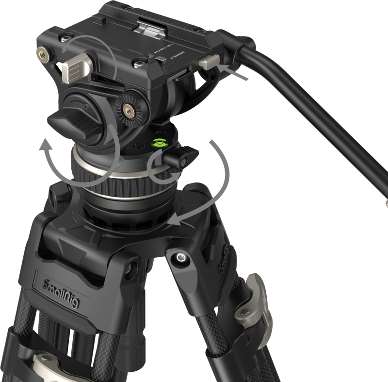 SmallRig FreeBlazer Heavy Duty Carbon Fiber Tripod Kit AD-100 3989 - 4