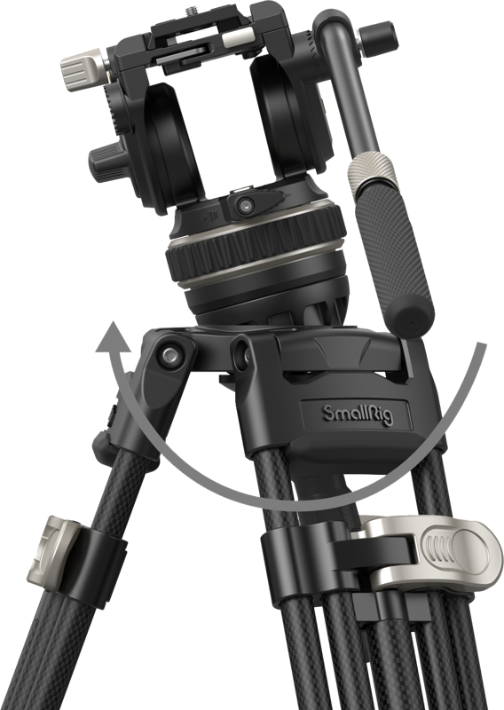 SmallRig FreeBlazer Heavy Duty Carbon Fiber Tripod Kit AD-100 3989 - 6