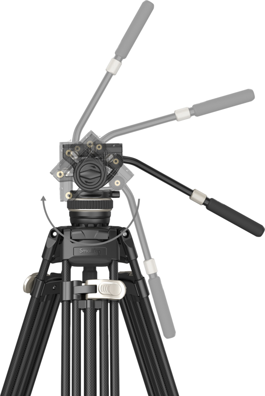 SmallRig FreeBlazer Heavy Duty Carbon Fiber Tripod Kit AD-100 3989 - 5