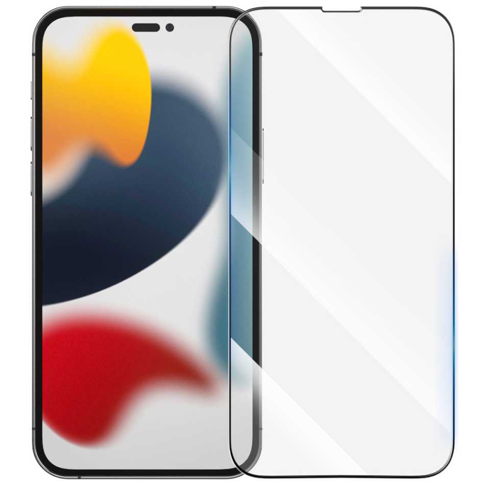 iPhone 14 Plus - Transparent Skal Dubbel Kortfack + Härdat Skyddsglas - 2