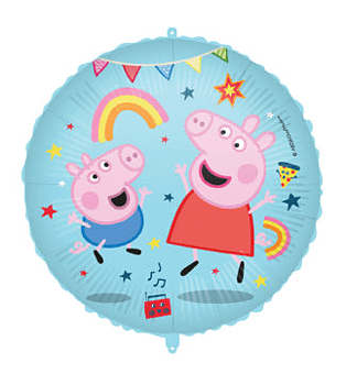 Greta Gris - Peppa Pig Folieballong Blå
