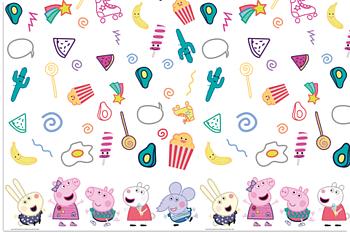 Plastduk Greta Gris Peppa Gris
